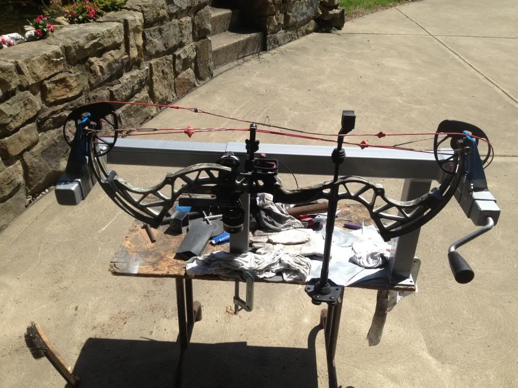 My version of an Inline Bow press, Trailer Jack style... Archery Talk